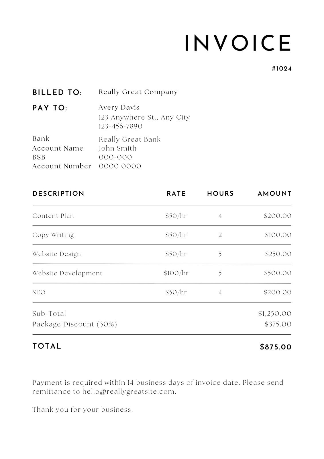 Free Printable Professional Invoice Templates To Customize Canva