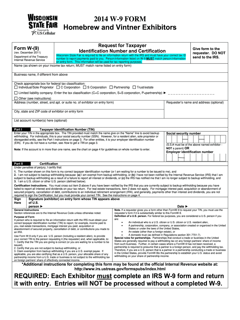 free printable w 9 tax form