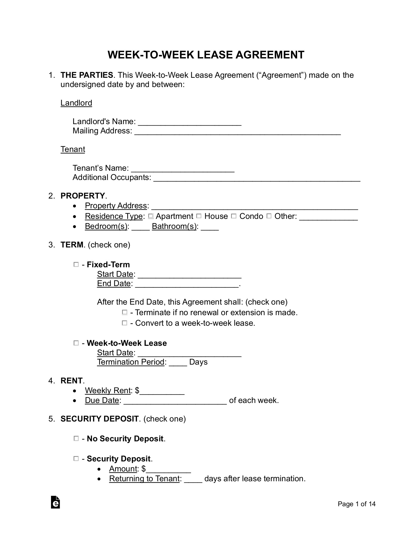 lease application form