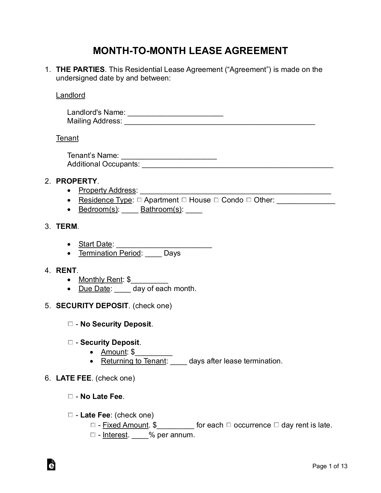 Free Rental Lease Agreement Templates 15 PDF Word EForms Free Rental Lease Agreement Templates 15 PDF Word EForms