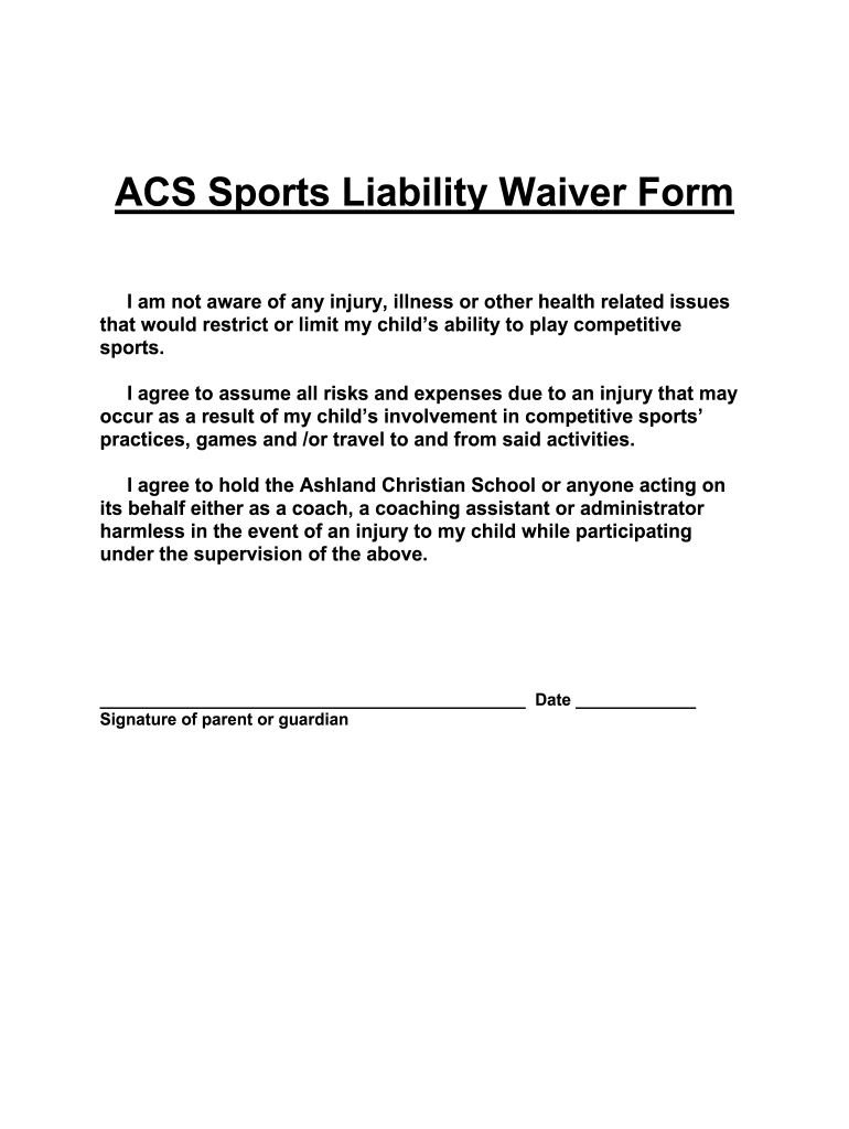 Free Sports Waiver Template Fill Out Sign Online DocHub Free Sports Waiver Template Fill Out Sign Online DocHub