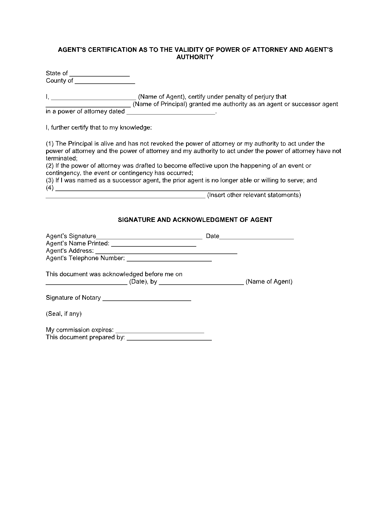 Free Tennessee Power Of Attorney Forms PDF CocoSign