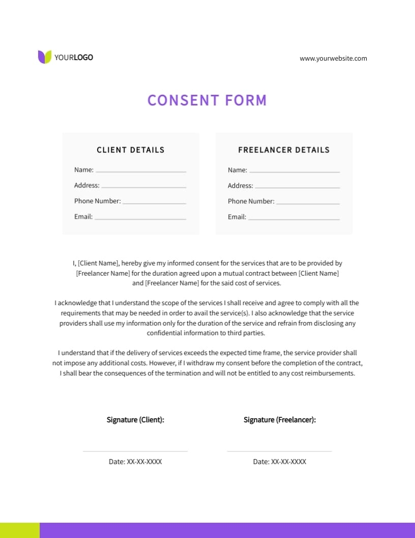 consent form