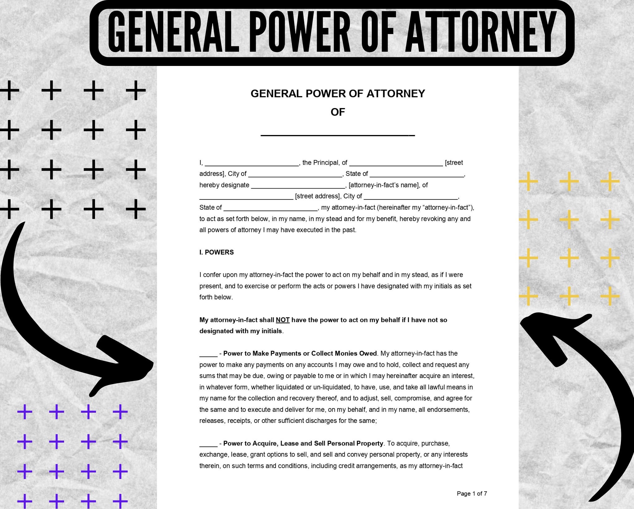 free printable general power of attorney form