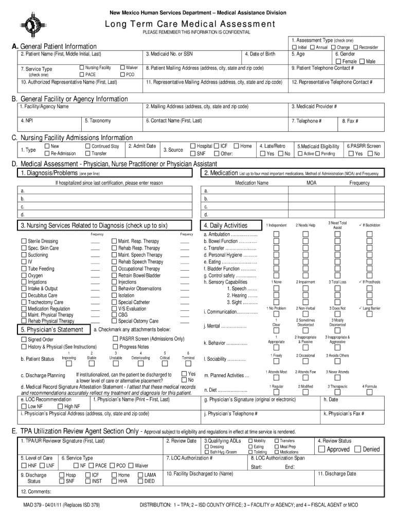 medical assessment form medical assessment form