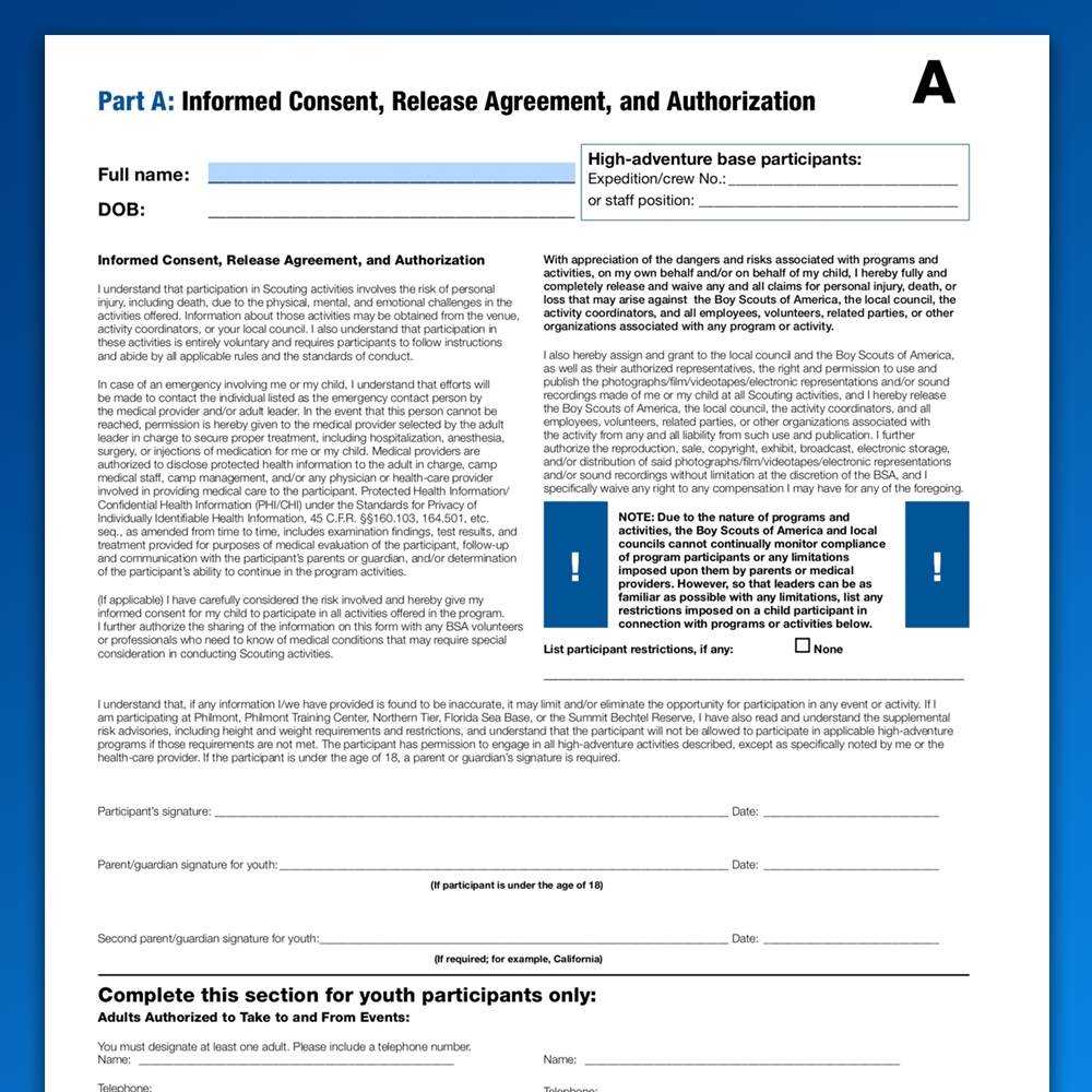 Health Forms Pack 167 Store