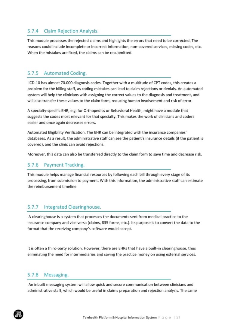 Hospital Information System Business Proposal Template RFPLY Proposal Templates
