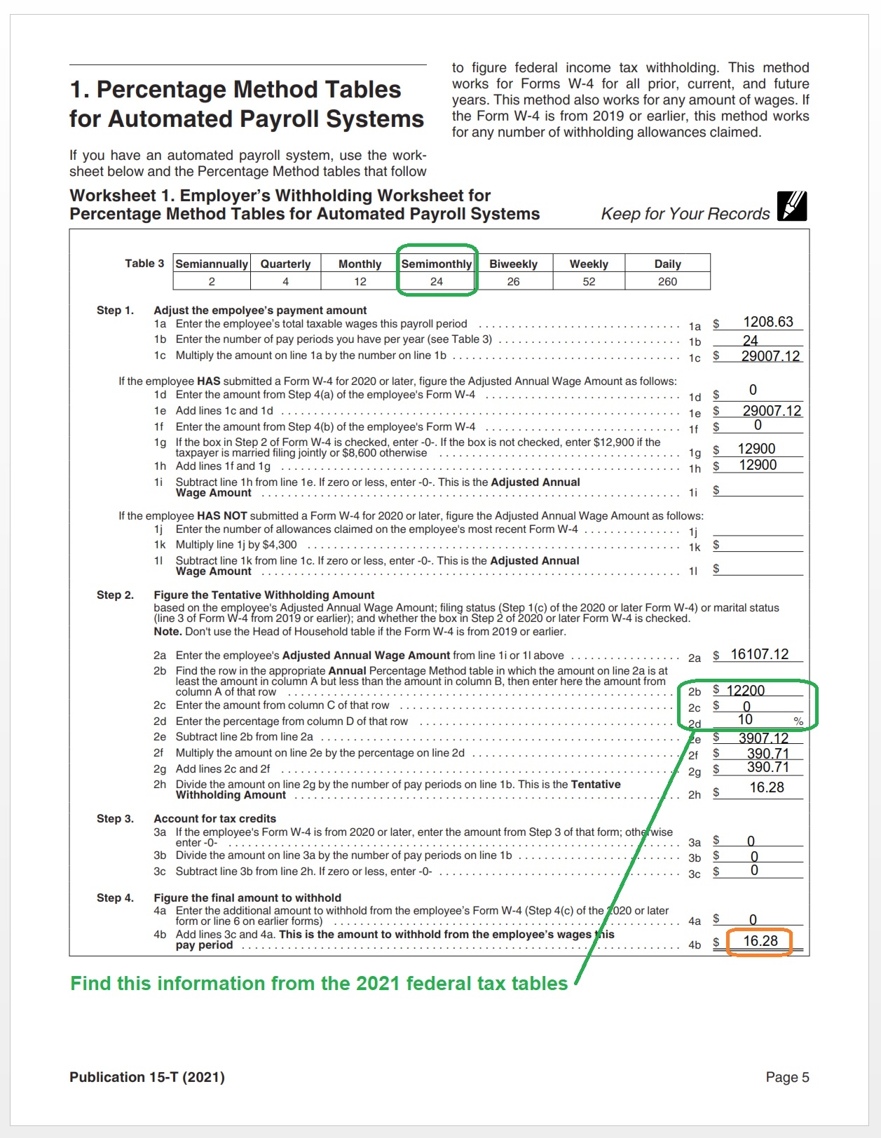 How To Calculate 2021 Federal Income Withhold Manually With New 2020 W4 Form How To Calculate 2021 Federal Income Withhold Manually With New 2020 W4 Form