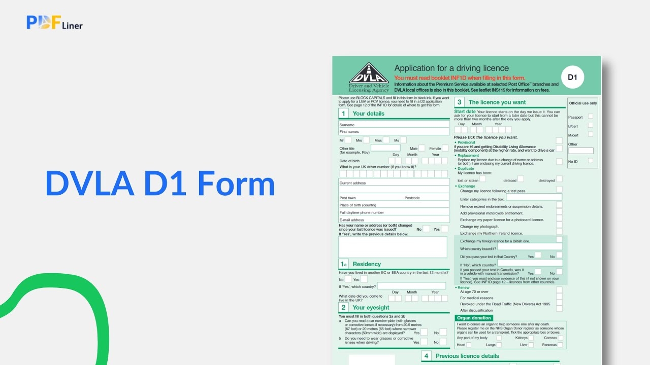  How To Complete DVLA D1 Form Step by step Guide YouTube