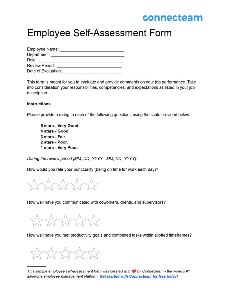 How To Create An Employee Evaluation Form Free Templates How To Create An Employee Evaluation Form Free Templates