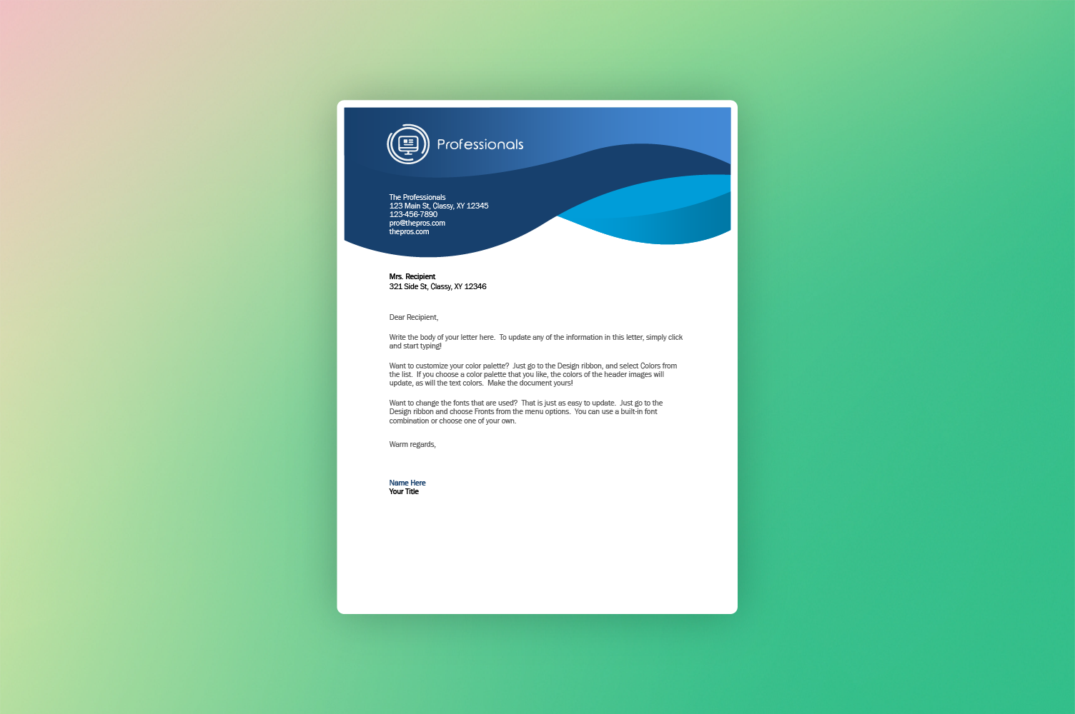 How To Create Your Own Letterhead Learn At Microsoft Create How To Create Your Own Letterhead Learn At Microsoft Create