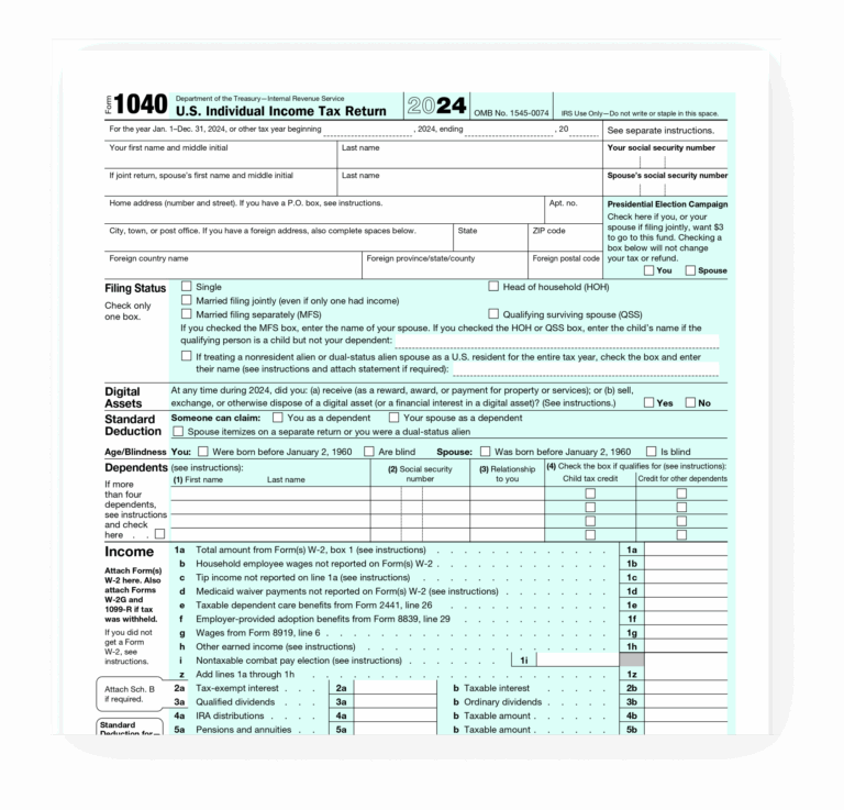 How To Fill Out IRS Form 1040 What Is IRS Form 1040 ES