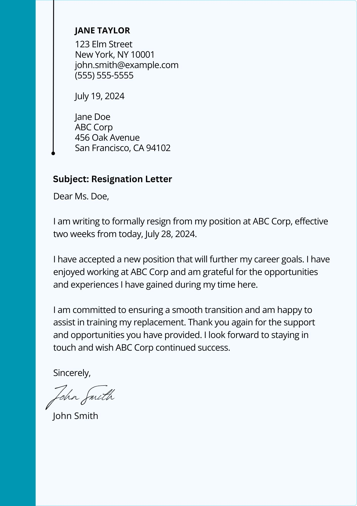 How To Write A Resignation Letter Examples Templates How To Write A Resignation Letter Examples Templates