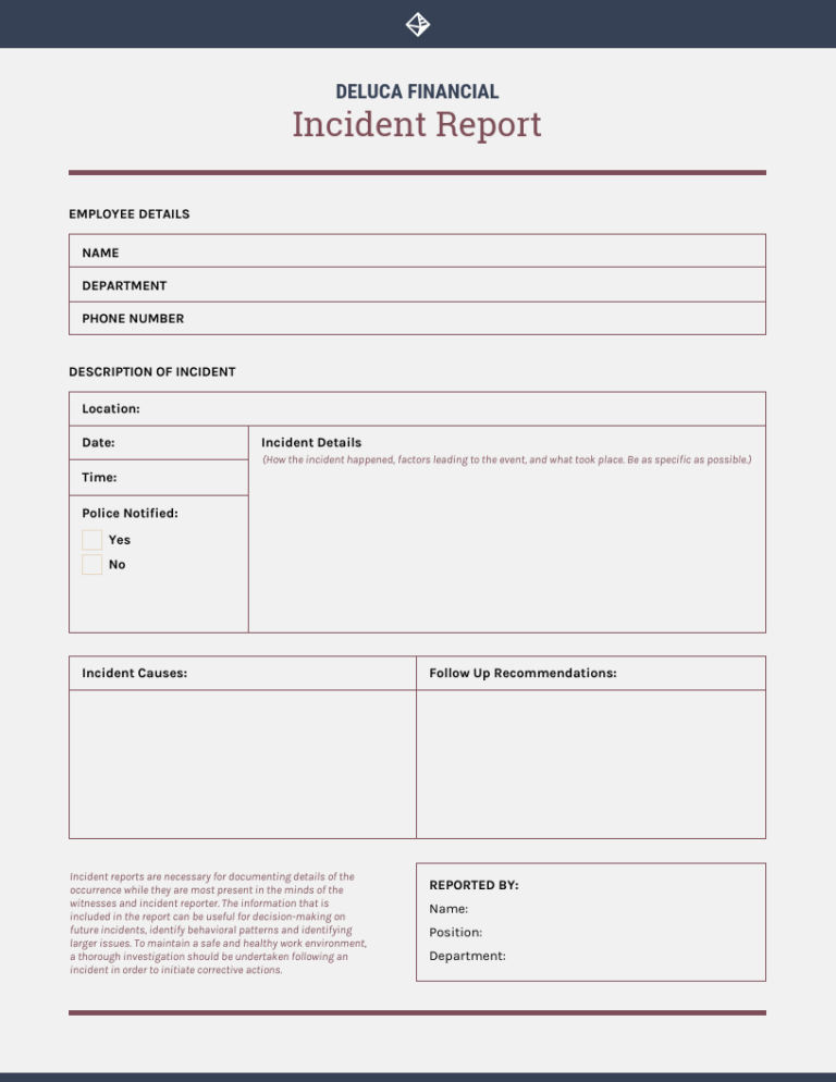 Incident Report Definition Examples And How To Write One