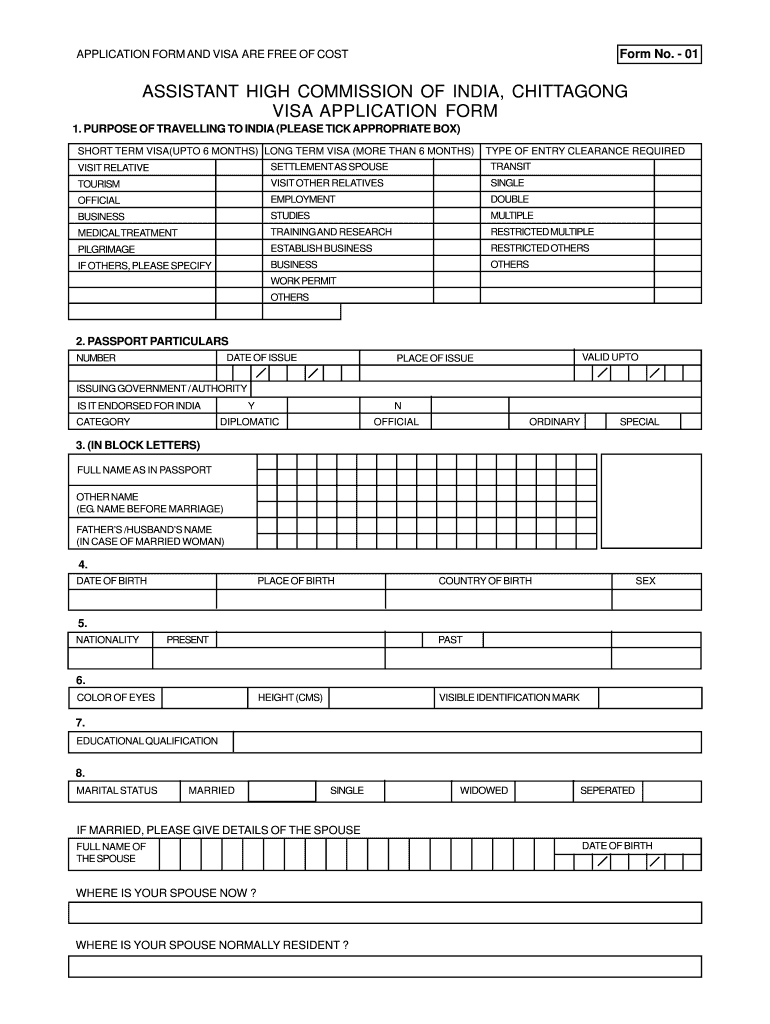 India Visa Entry Fill Out Sign Online DocHub