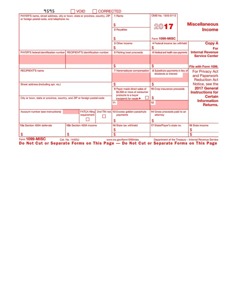 IRS 1099 MISC Form Free Download Create Fill And Print IRS 1099 MISC Form Free Download Create Fill And Print