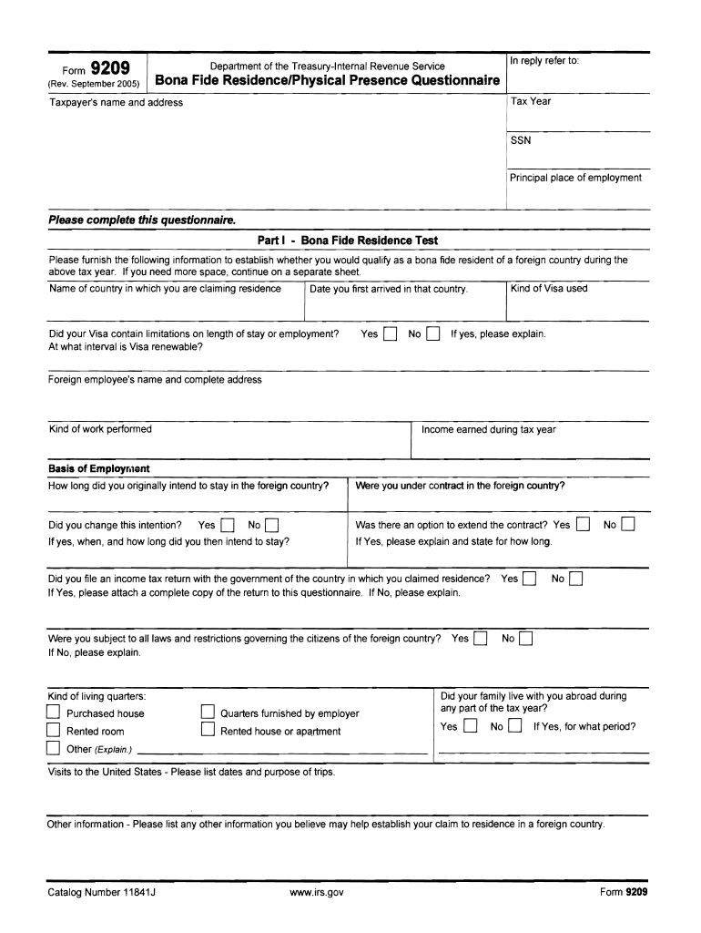 Irs Form 9209 Fill Out Sign Online DocHub