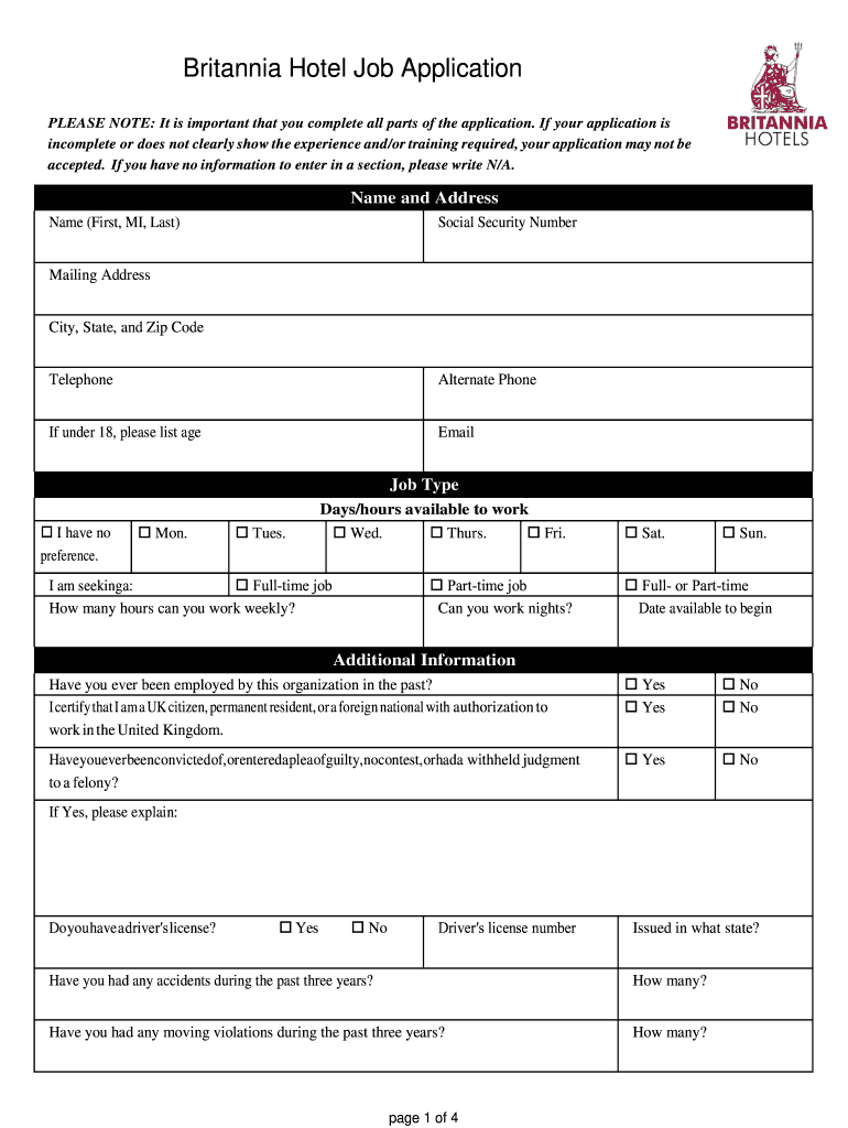 Job Required Application Fill Out Sign Online DocHub