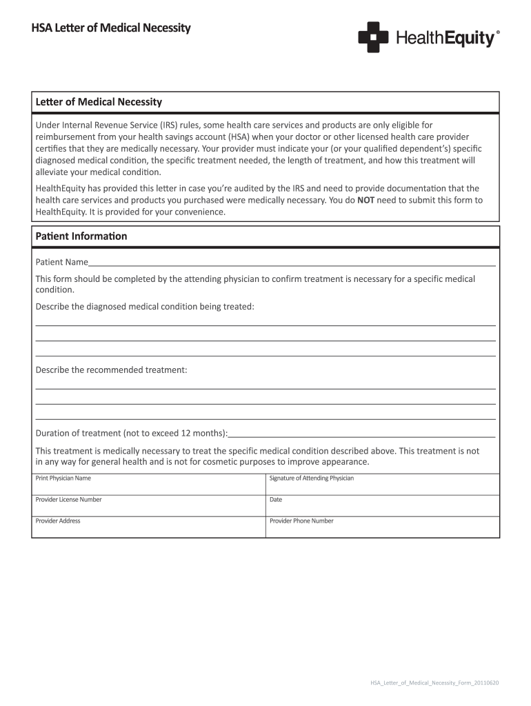 Letter Of Medical Necessity Hsa Fill Out Sign Online DocHub