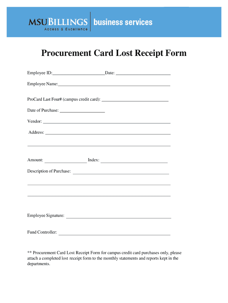 Lost Receipt Form Fill Out Sign Online DocHub