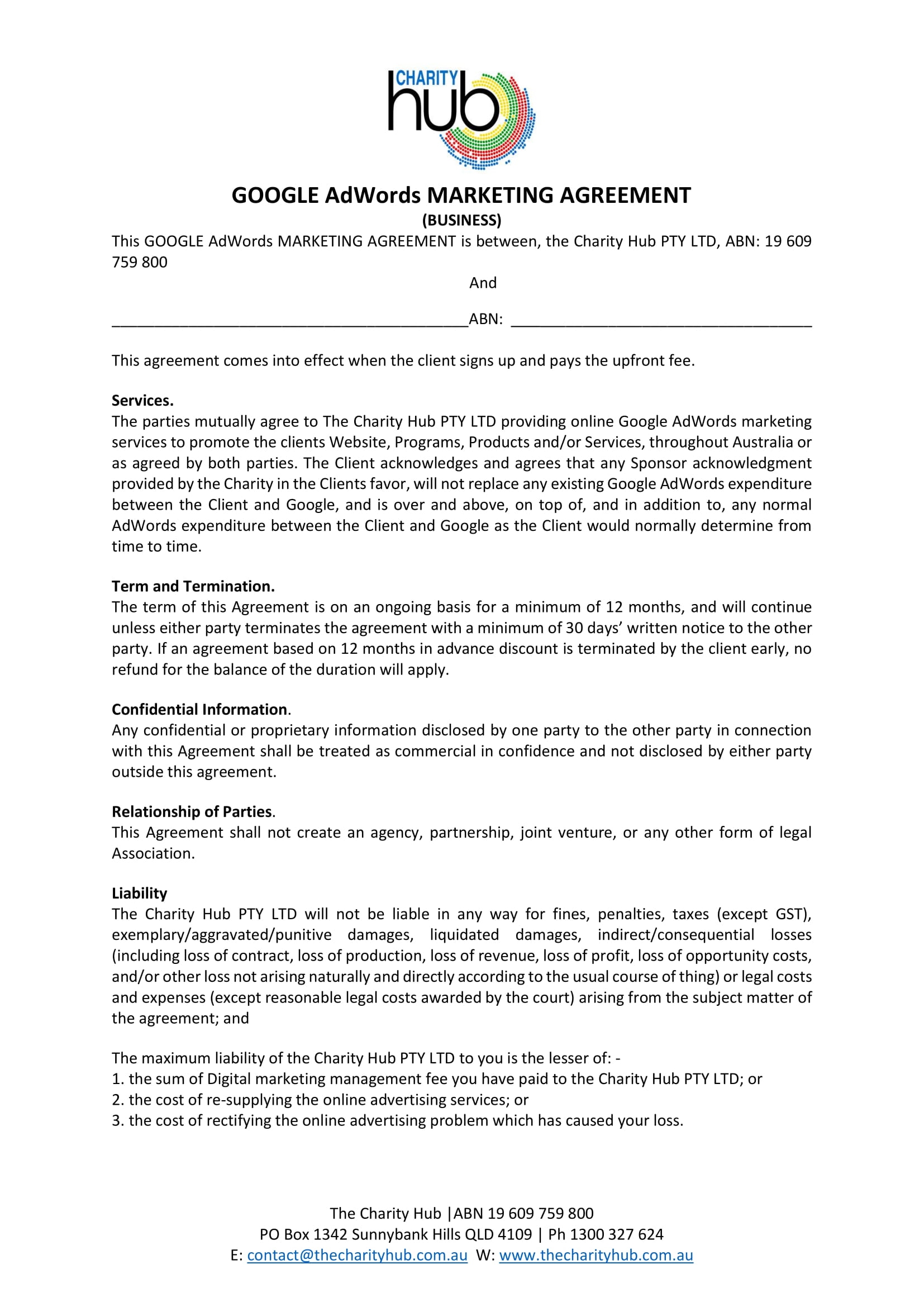 Marketing Agreement Examples To Download Marketing Agreement Examples To Download