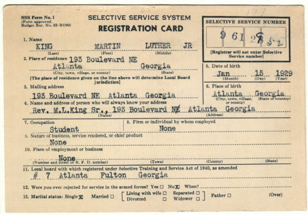 selective service registration form
