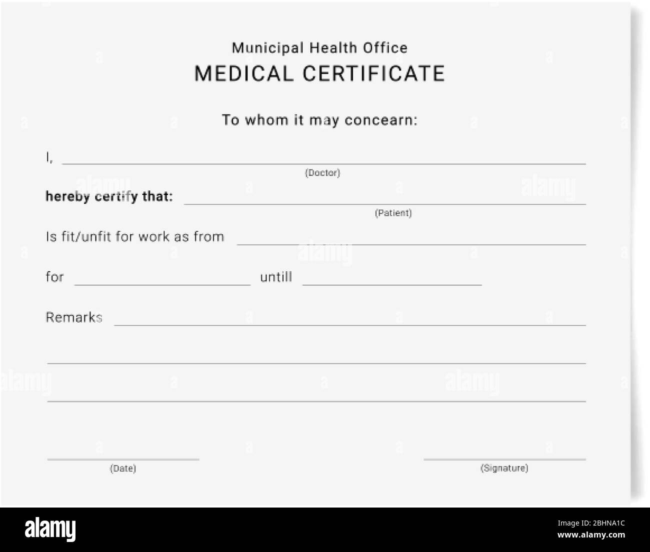 Medical Certificate Form Sick Leave Pad Template Stock Vector Image Art Alamy Medical Certificate Form Sick Leave Pad Template Stock Vector Image Art Alamy