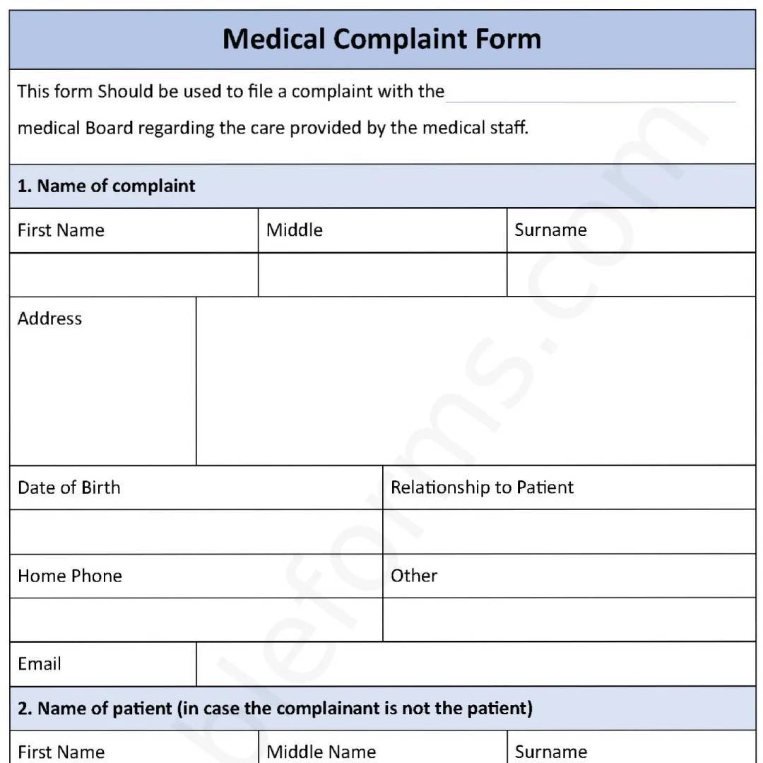Medical Complaint Fillable PDF Template Editable Forms s Ko fi Shop Medical Complaint Fillable PDF Template Editable Forms s Ko fi Shop