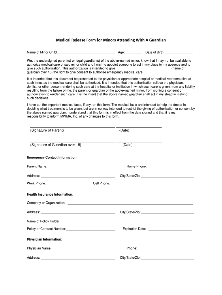 medical information release form