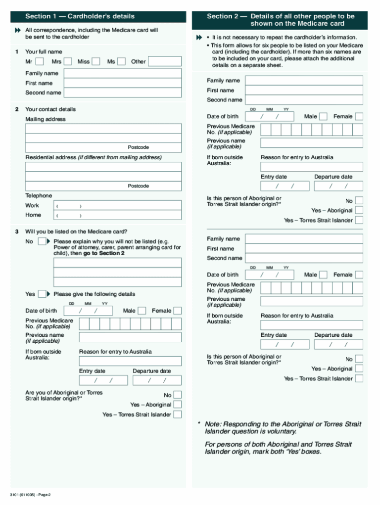 Medicare Form Fill Out Sign Online DocHub