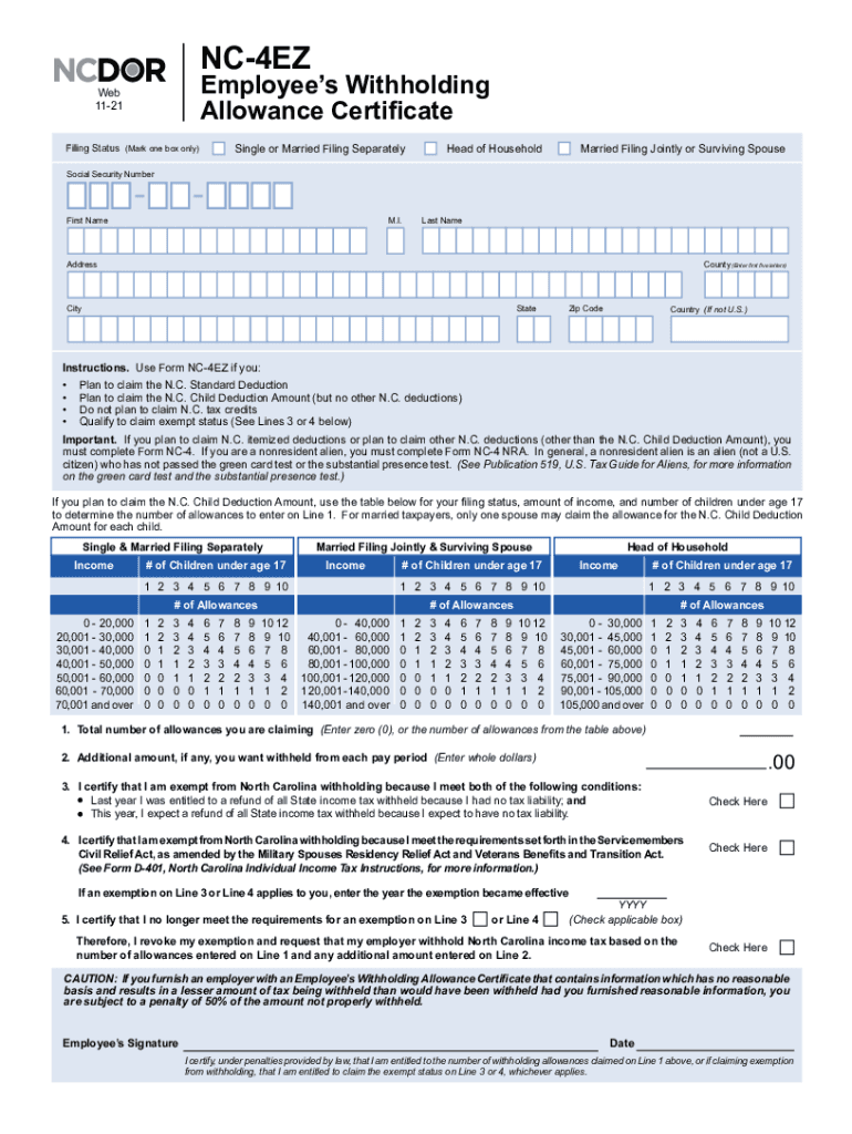 Nc Tax Form Fill Out Sign Online DocHub