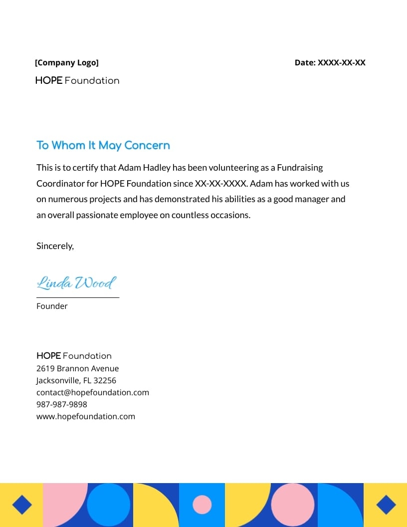 Non Profit Employment Verification Letter Template Visme Non Profit Employment Verification Letter Template Visme