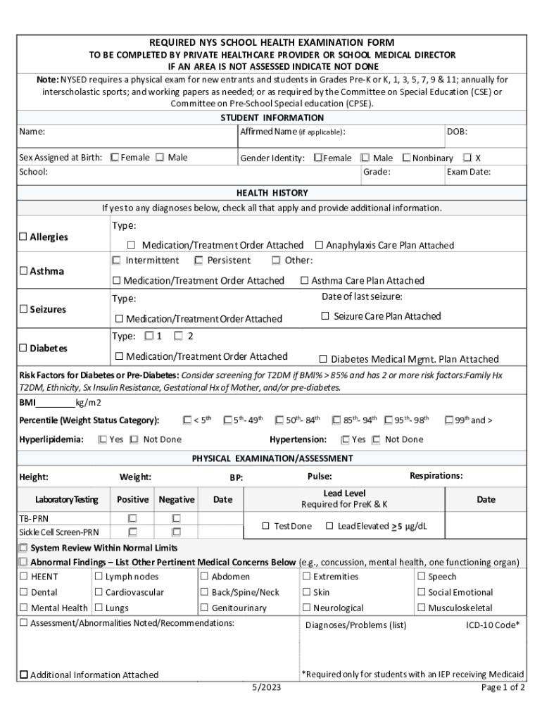 NY Public School Physical Exam Form Fill Out Sign Online DocHub NY Public School Physical Exam Form Fill Out Sign Online DocHub