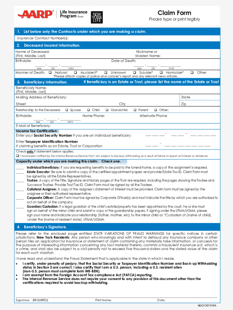 aarp printable application form