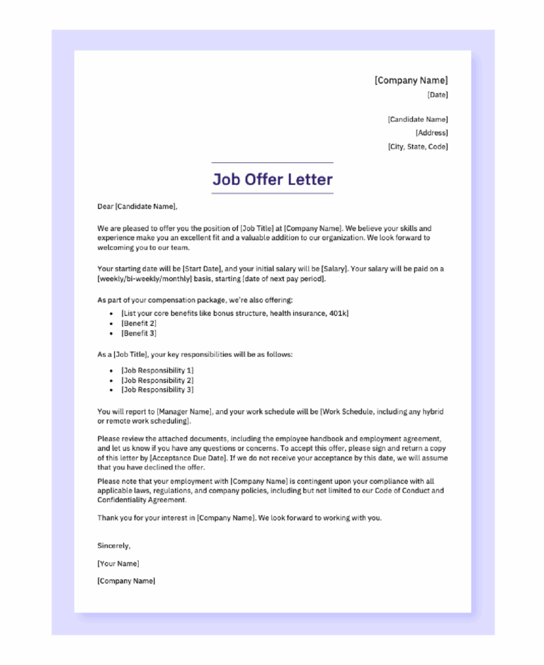 Offer Letter Template And 2025 Guide 3 Free Downloads AIHR
