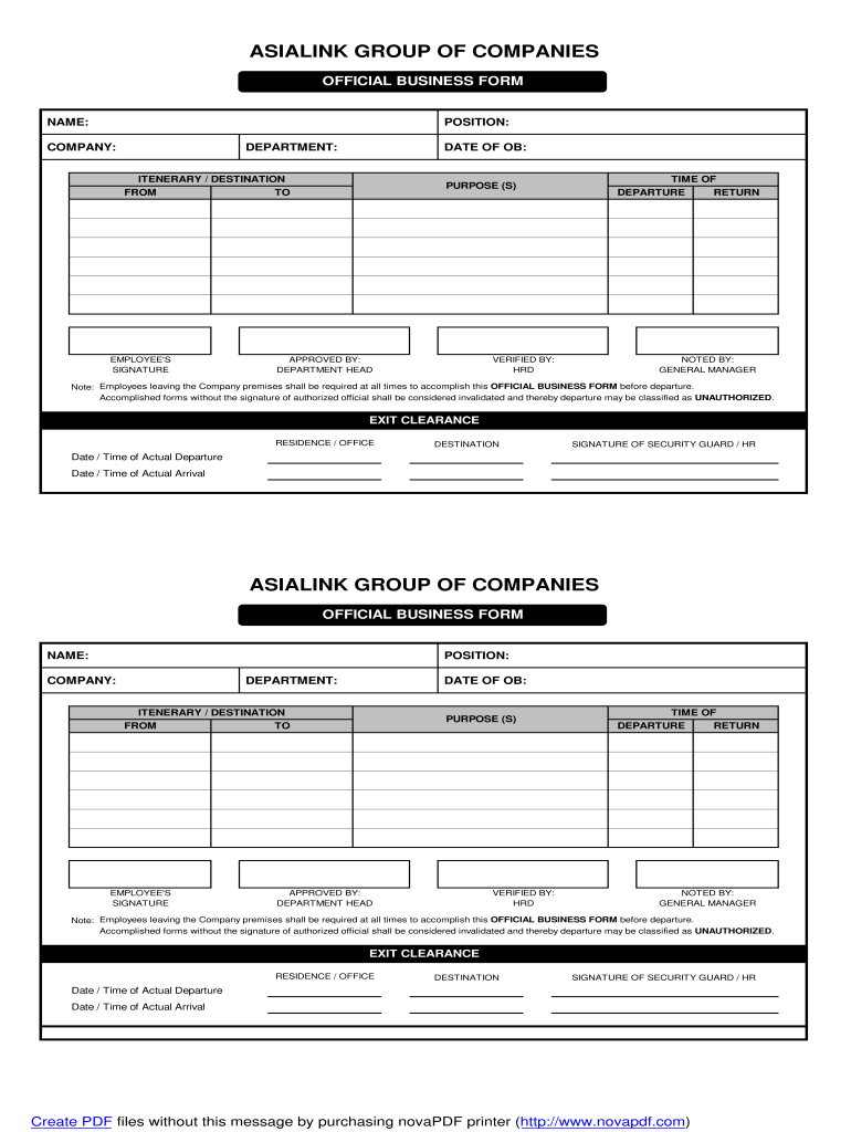Official Business Form Fill Out Sign Online DocHub Official Business Form Fill Out Sign Online DocHub