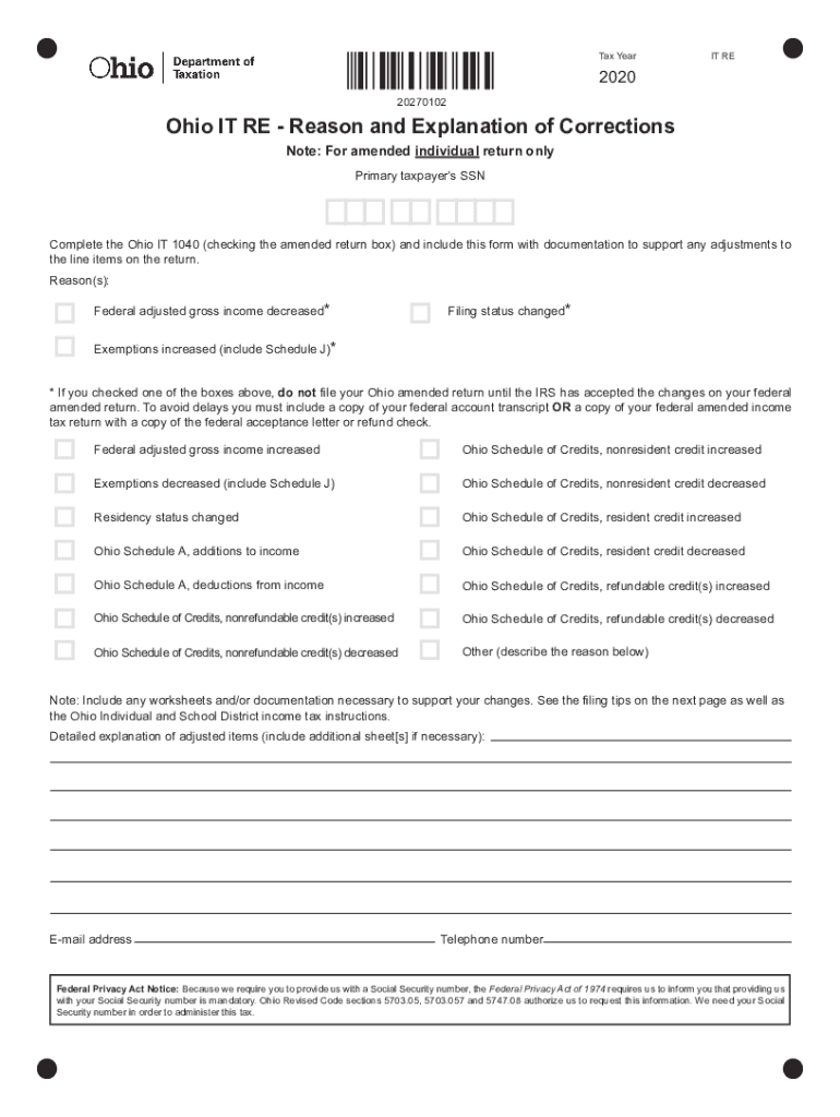 ohio state tax forms printable
