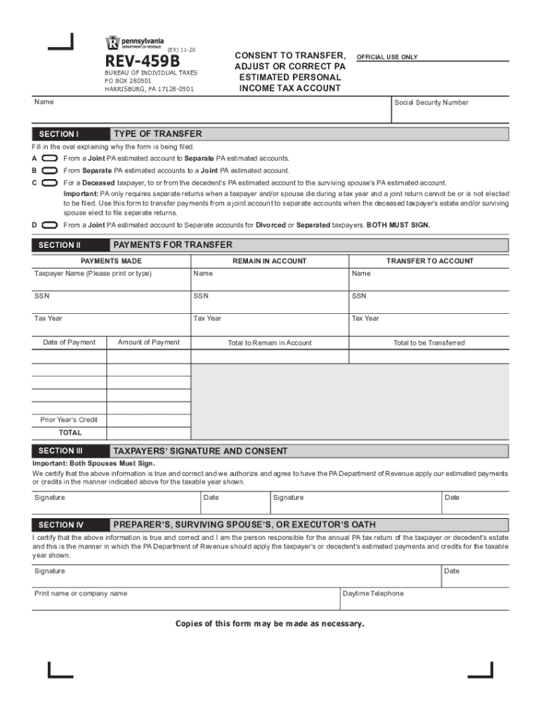Pa Estimated Tax Form Fill Out Sign Online DocHub