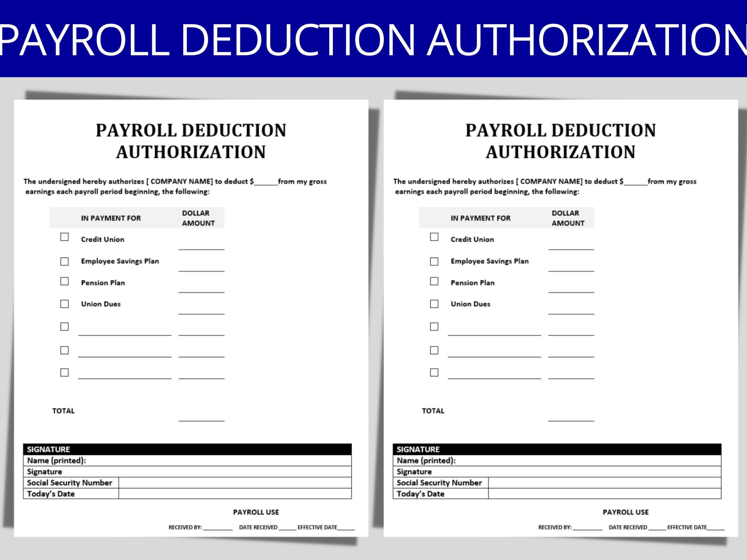 payroll form payroll form