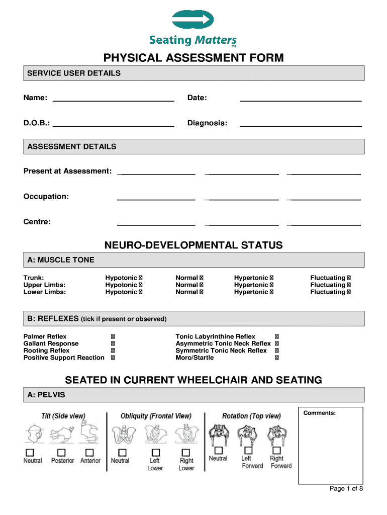 Physical Assessment Form Fill Out Sign Online DocHub Physical Assessment Form Fill Out Sign Online DocHub