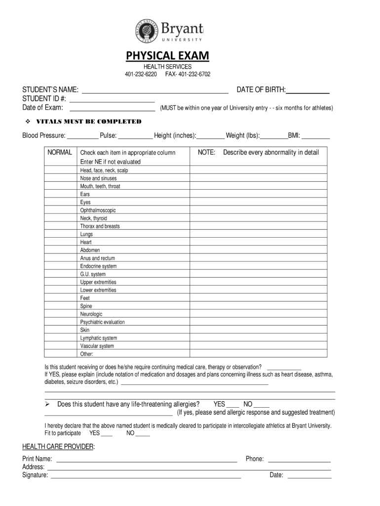 Physical Examination Form Pdf Fill Out Sign Online DocHub Physical Examination Form Pdf Fill Out Sign Online DocHub