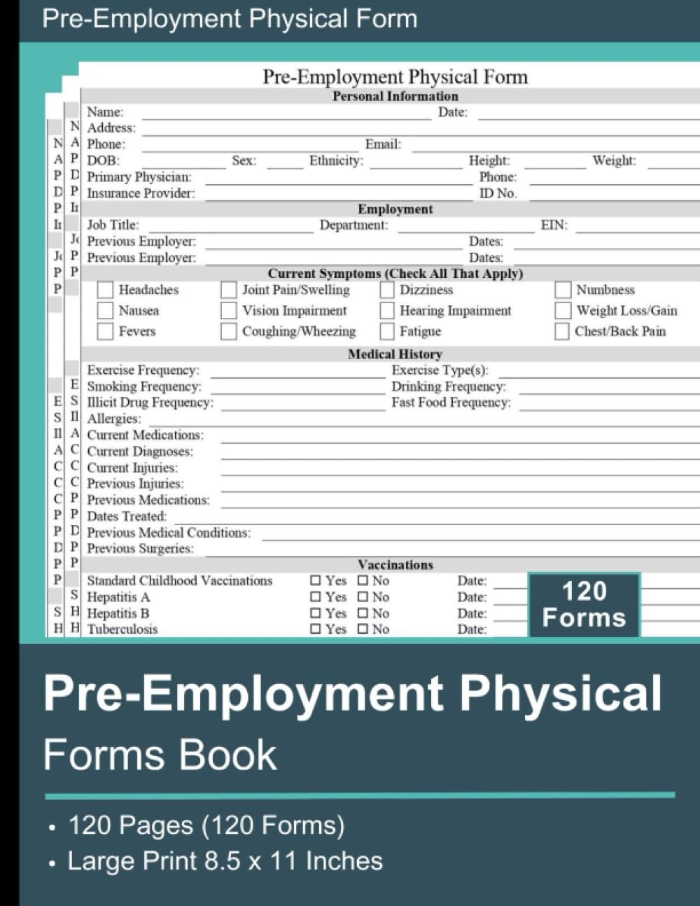 pre employment physical form