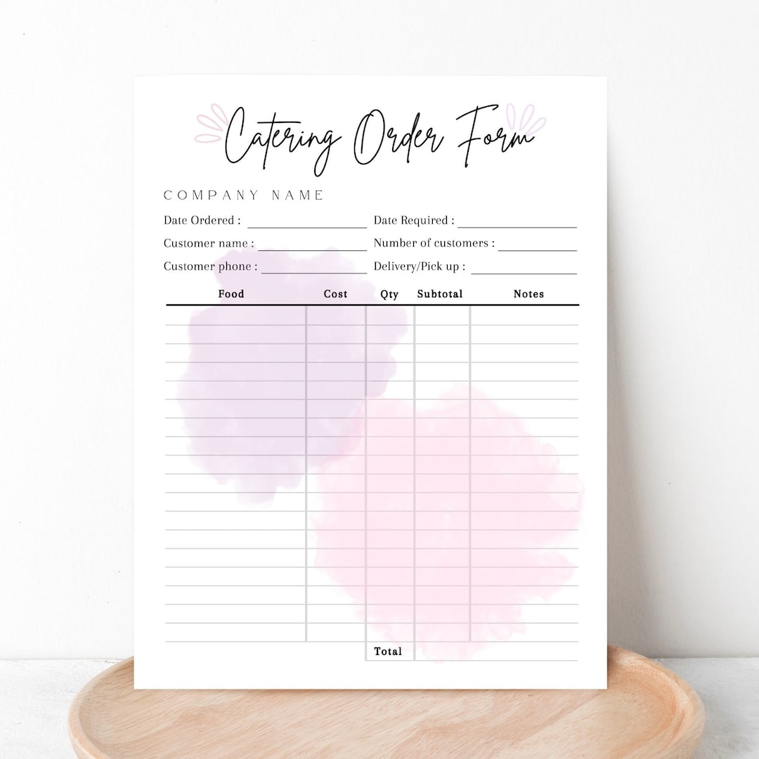 PRINTATBLE CATERING ORDER Form Editable Catering Order Form Template Custom Order Form For Catering Business Food Service Order Sheet Etsy PRINTATBLE CATERING ORDER Form Editable Catering Order Form Template Custom Order Form For Catering Business Food Service Order Sheet Etsy