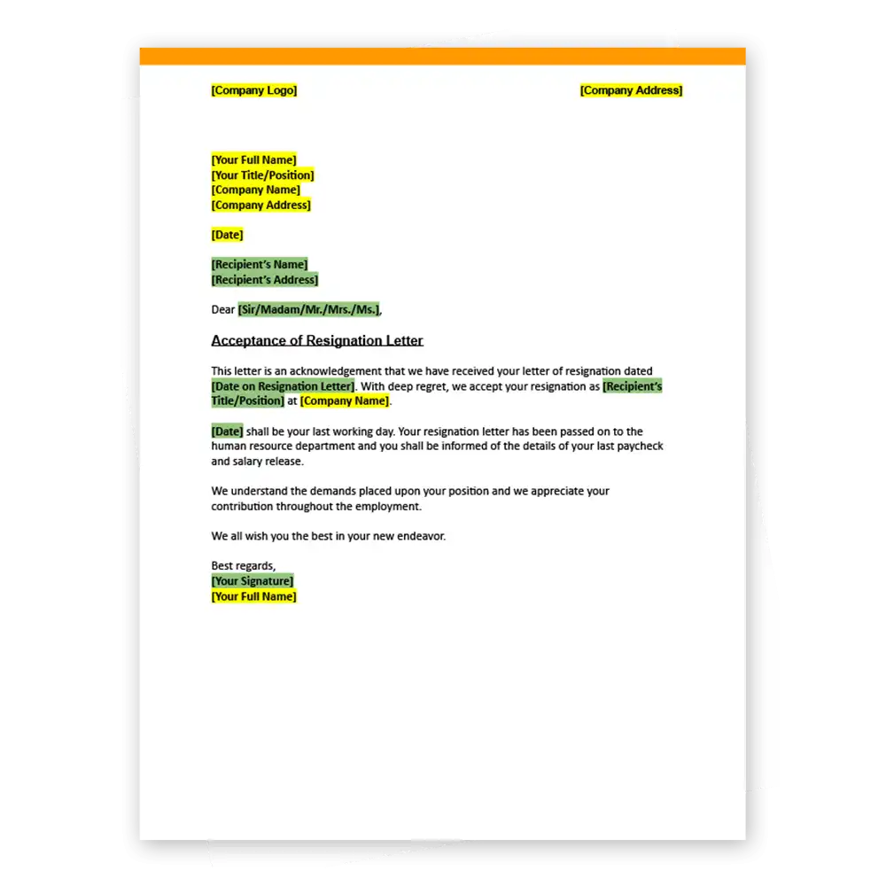 Professional HR Letter Templates GreatDay HR