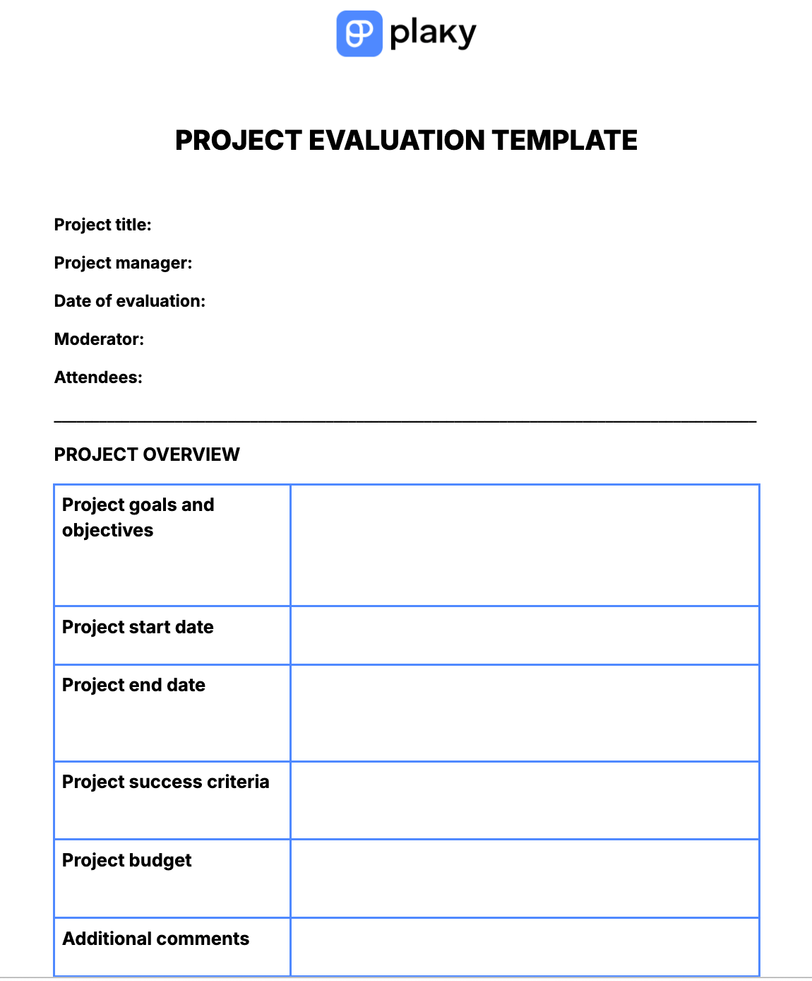 Project Evaluation 5 Steps To Measuring Success Template Project Evaluation 5 Steps To Measuring Success Template