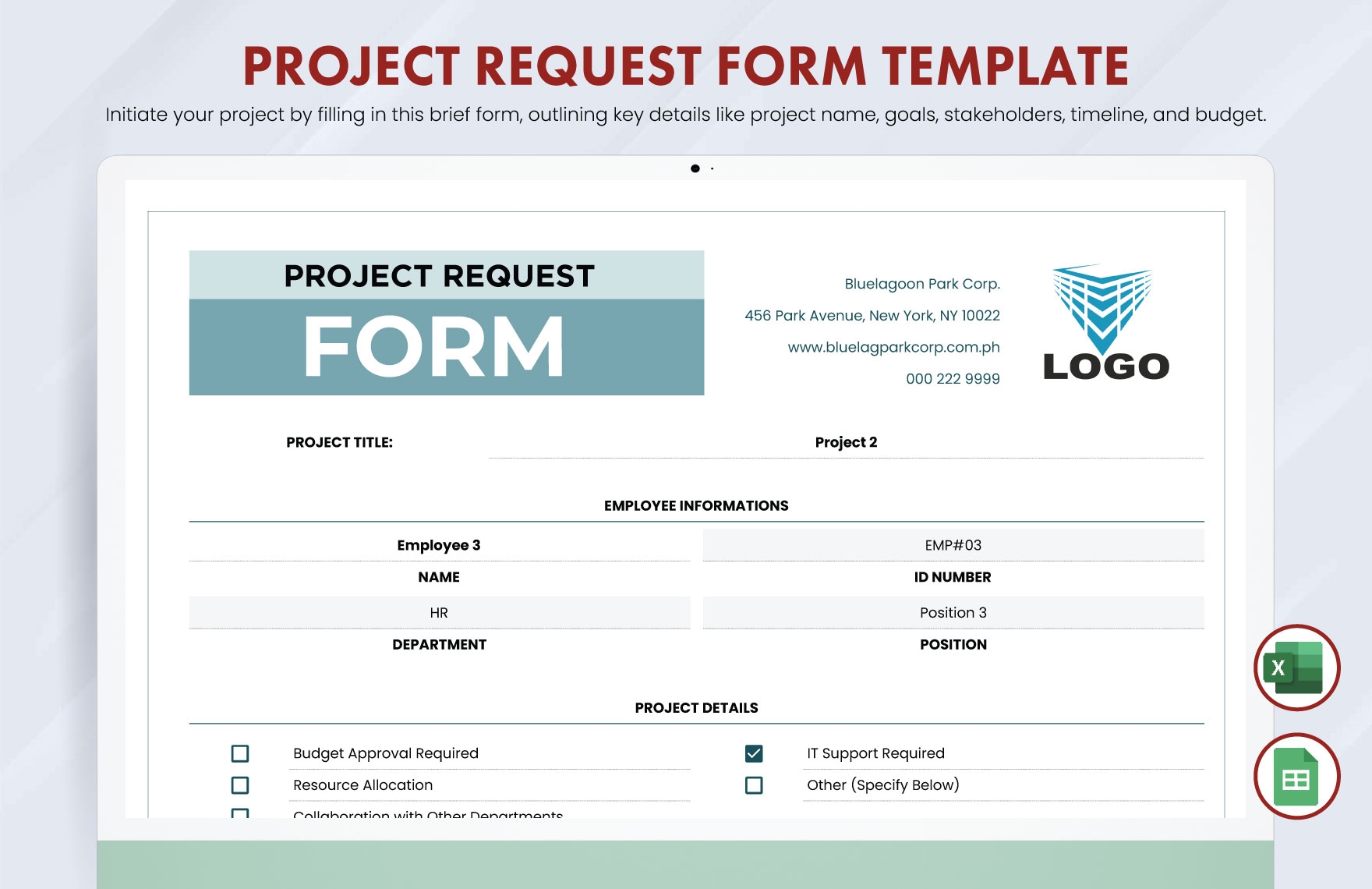 project request form