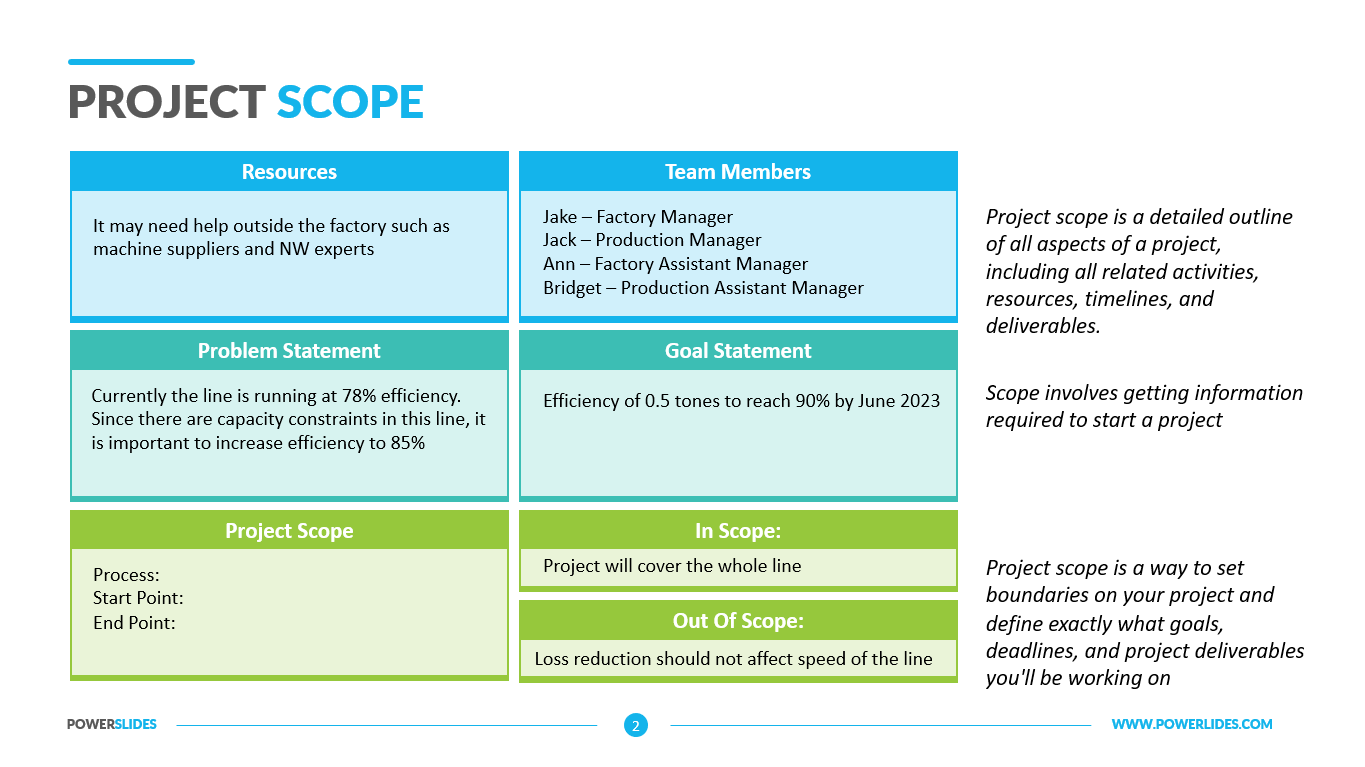 Project Scope Template Powerslides