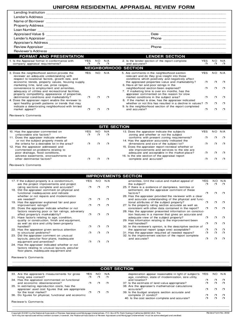 Property Evaluation Form Fill Out Sign Online DocHub