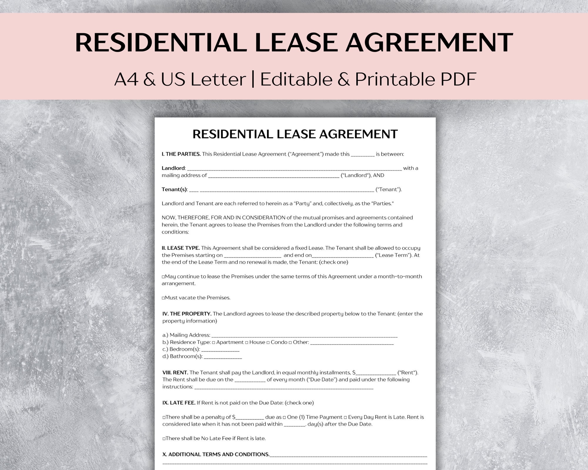 residential lease