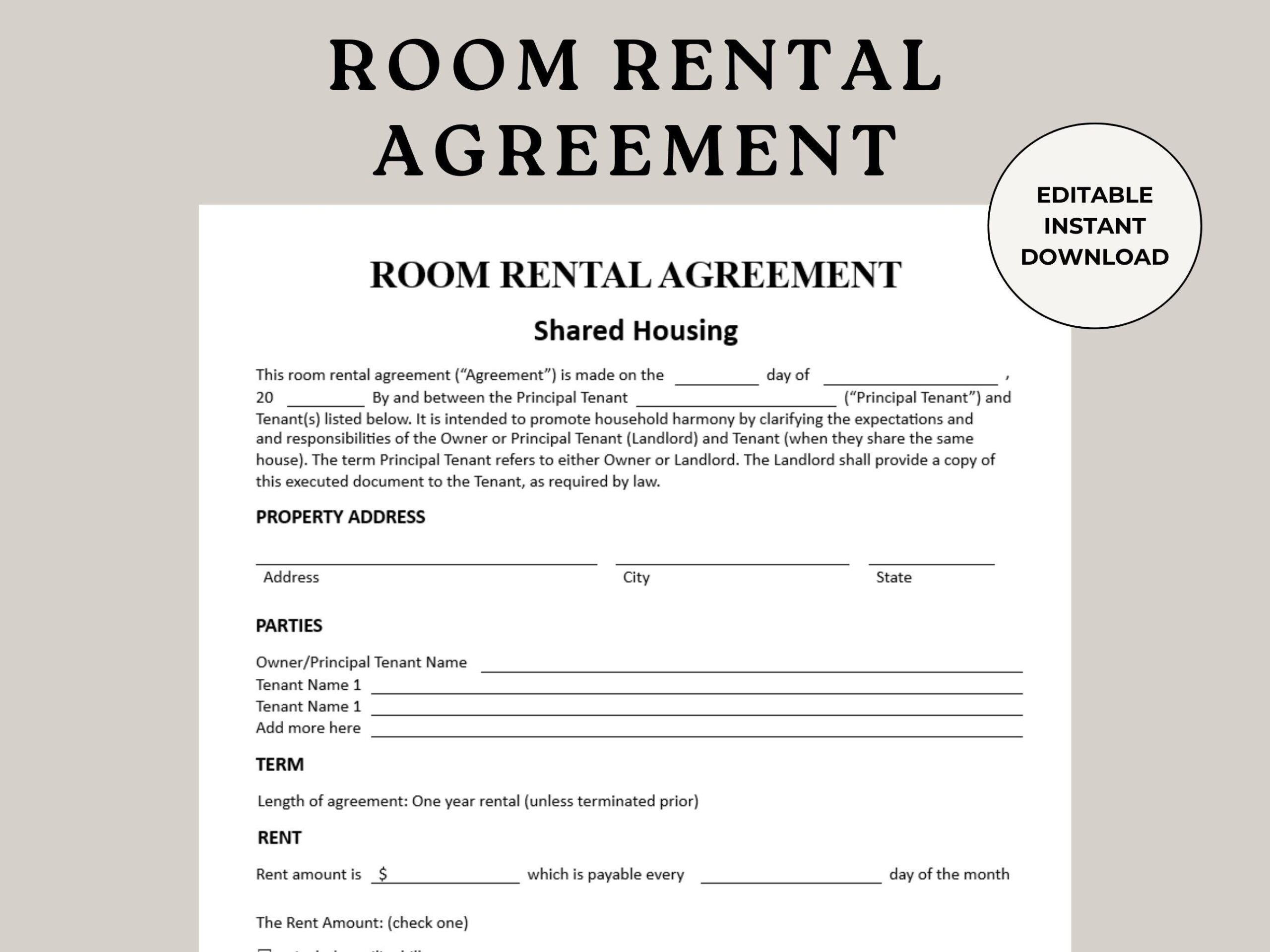 Room Rental Contract Room Rental Form Landlord Sheet Roommate Agreement Lease Agreement Easy Lease Agreement Basic Lease Contract Etsy Room Rental Contract Room Rental Form Landlord Sheet Roommate Agreement Lease Agreement Easy Lease Agreement Basic Lease Contract Etsy